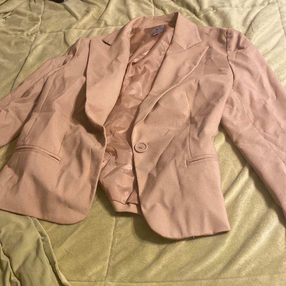 Tan cute business casual jacket